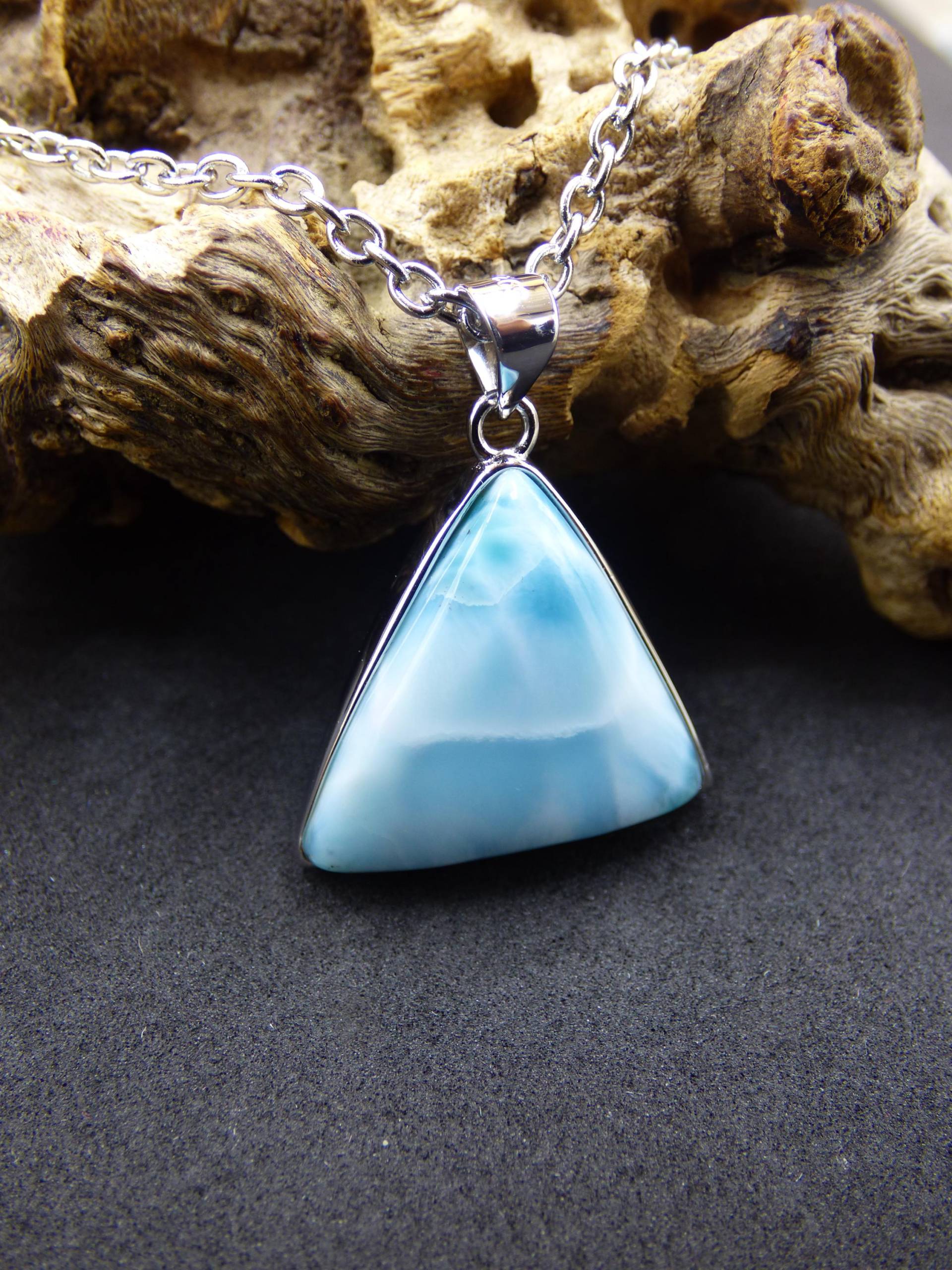 Larimar Aaa "Atlantis Stone" Edelstein Kette 925 Sterling Silber Frau Schmuck Edel Natur Heilstein Hippie Rarität Meer Himmel Blau Geschenk von ArtOfNatureBerlin