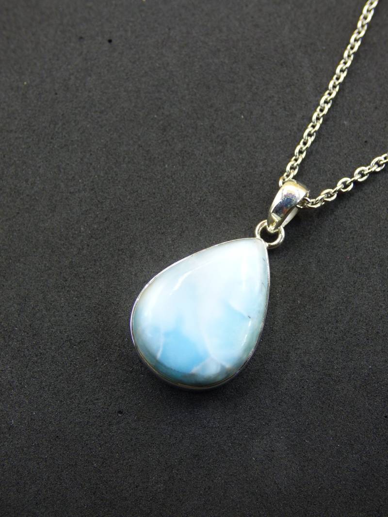 Larimar Aaa "Atlantis Stone" Edelstein Kette 925 Sterling Silber Frau Schmuck Edel Natur Heilstein Hippie Rarität Meer Himmel Blau Geschenk von ArtOfNatureBerlin