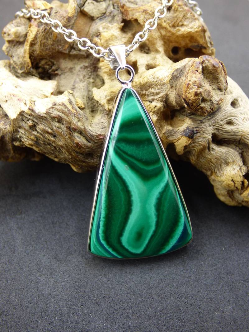Malachit - 925 Sterling Silber Edelstein Kette Natur Blau Rarität Heilstein Kristall Mann Frau Er Sie Geschenk Freund Bruder Malachit - 925 Sterling Silber Edelstein Kette Natur Blau Rarität Heilstein Kristall Mann Frau Er Sie Geschenk Freund Bruder von ArtOfNatureBerlin