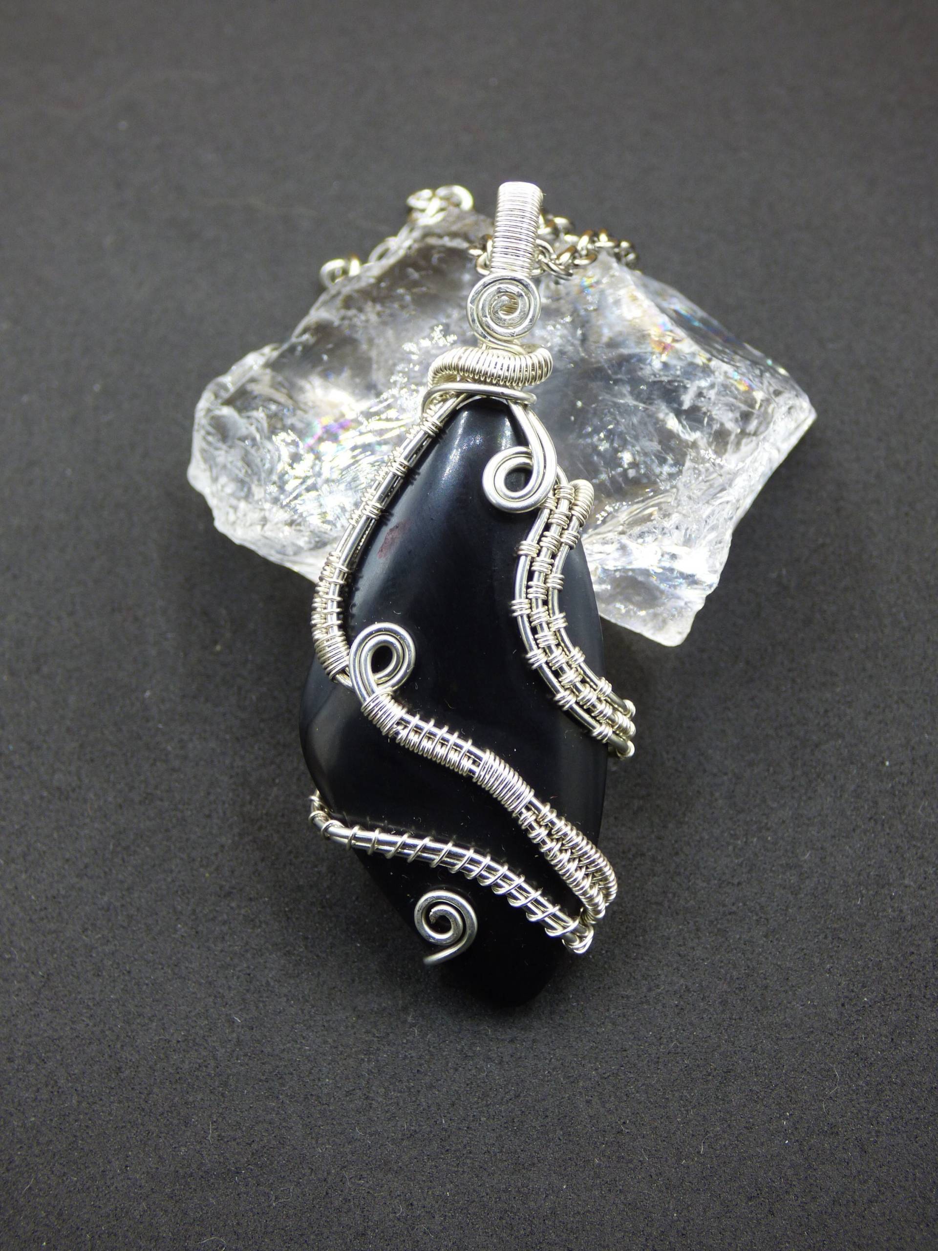 Midnight Lemurian Jade Schwarz ~Wire~ ~ Edelstein Kette Silber Kupferdraht Handarbeit Hippie Goa Ethno Nature Heilstein Energie Chakra Midnight Lemurian Jade Schwarz ~Wire~ ~ Edelstein Kette Silber Kupferdraht Handarbeit Hippie Goa Ethno Nature Heilstein Energie Chakra von ArtOfNatureBerlin