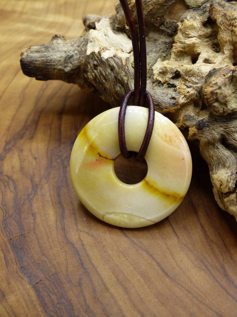 Mookait ~ Donut Edelstein Kette ~Hippie ~Goa ~Boho ~Tibet ~Ethno ~Nature ~Donut ~Schutzsymbol ~Heilstein ~Rarität von ArtOfNatureBerlin