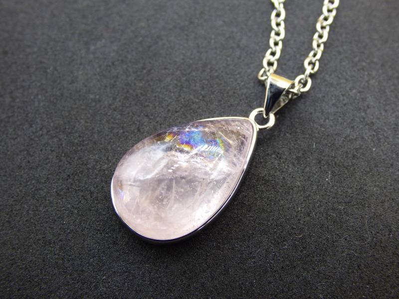 Morganit - 925 Silber Edelstein Kette Heilstein Natur Rosa Pink Rarität Edel Mann Frau Geschenk Er Sie Freundin Energie Kraft Ruhe Glück von ArtOfNatureBerlin