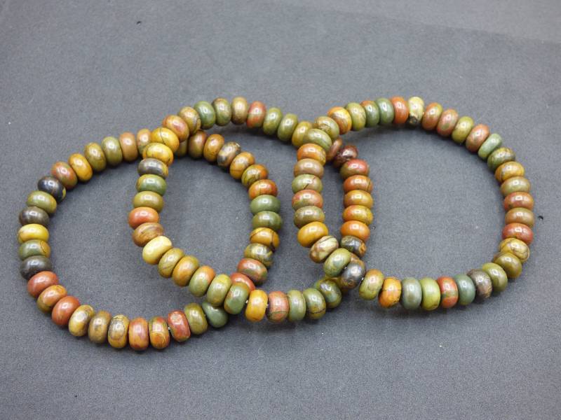 Picasso Jaspis - Edelstein Armband Bunt Goa Hippie Boho Natur Heilstein Geschenk Er Sie Mann Frau Kind Schön Freund Rarität Energie Kraft von ArtOfNatureBerlin