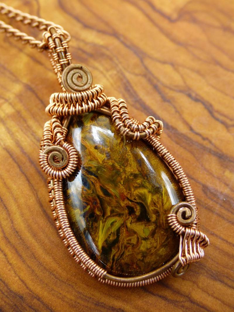 Pietersite ~ Wire ~ ~ Blitz Edelstein Kette Mit Kupferdraht ~Hippie ~Goa ~Boho ~Ethno ~Nature ~Heilstein ~Energy ~Chakra Galaxy Universum Pietersite ~ Wire ~ ~ Blitz Edelstein Kette Mit Kupferdraht ~Hippie ~Goa ~Boho ~Ethno ~Nature ~Heilstein ~Energy ~Chakra Galaxy Universum von ArtOfNatureBerlin