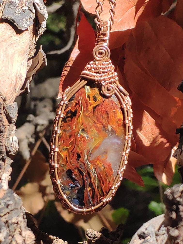 Pietersite ~ Wire ~ ~ Blitz Edelstein Kette Mit Kupferdraht ~Hippie ~Goa ~Boho ~Ethno ~Nature ~Heilstein ~Energy ~Chakra ~Spirale Pietersite ~ Wire ~ ~ Blitz Edelstein Kette Mit Kupferdraht ~Hippie ~Goa ~Boho ~Ethno ~Nature ~Heilstein ~Energy ~Chakra ~Spirale von ArtOfNatureBerlin