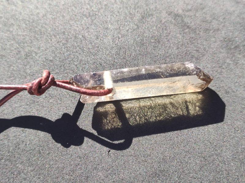 Rauchquarz Spitze Edelstein Kette Anhänger Heilstein Natur Mann Frau Mutter Tochter Sohn Bruder Schwester Geschenk Er Sie von ArtOfNatureBerlin