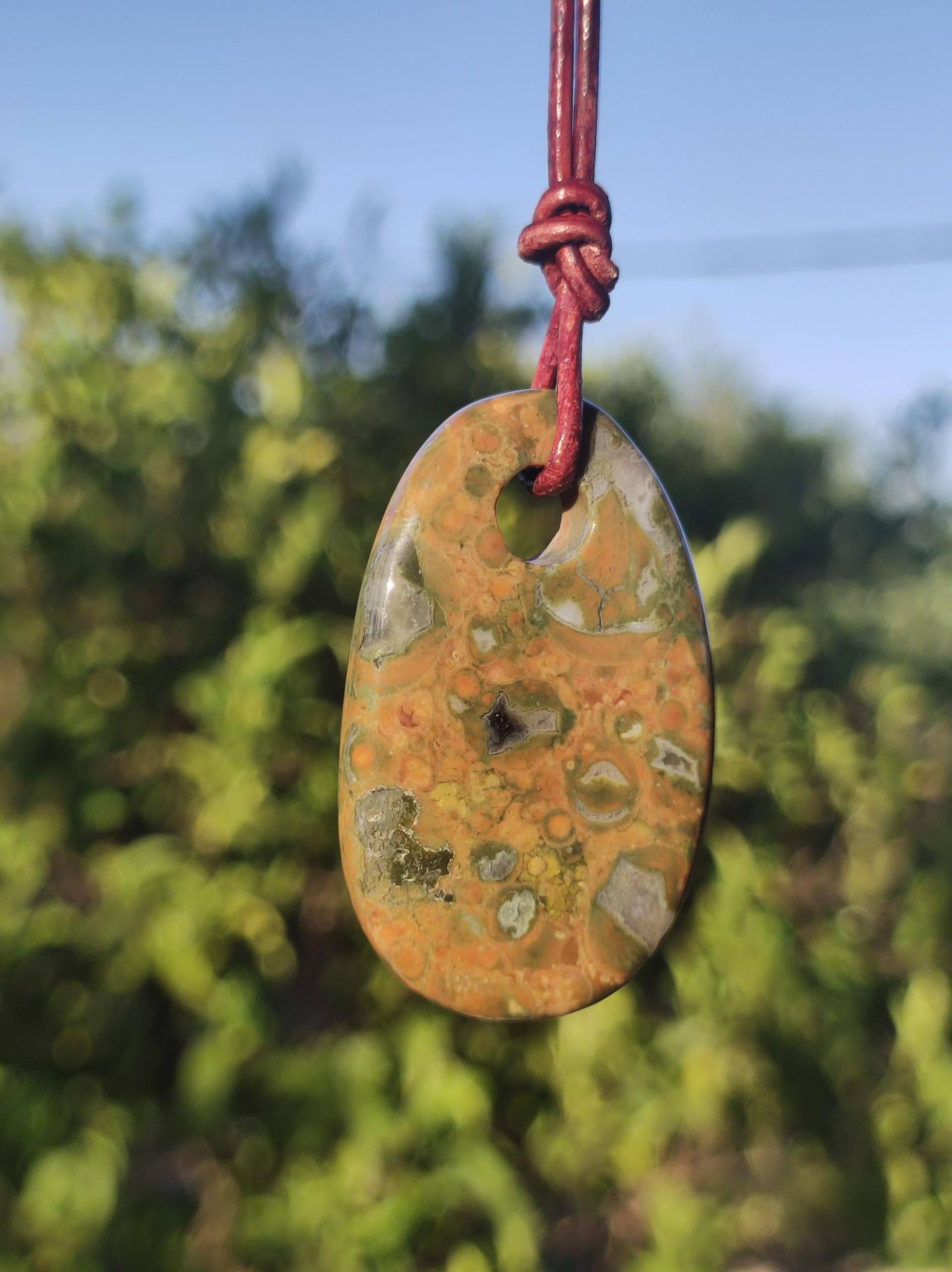 Regenwald Rhyolith ~ Edelstein Kette Grün ~Rainforest ~Hippie ~Goa ~Boho ~Ethno ~Nature ~Heilstein Regenwald Rhyolith ~ Edelstein Kette Grün ~Rainforest ~Hippie ~Goa ~Boho ~Ethno ~Nature ~Heilstein von ArtOfNatureBerlin