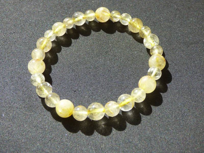 Rutilquarz A Gold - Edelstein Armband Gelb Goa Hippie Boho Natur Heilstein Geschenk Er Sie Mann Frau Freund Rarität Energie Kraft Chakra von ArtOfNatureBerlin