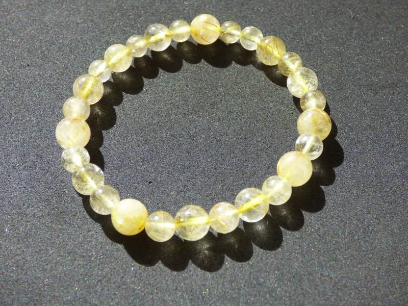 Rutilquarz A Gold - Edelstein Armband Gelb Goa Hippie Boho Natur Heilstein Geschenk Er Sie Mann Frau Freund Rarität Energie Kraft Chakra von ArtOfNatureBerlin