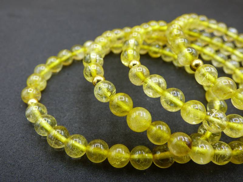 Rutilquarz Gold - Edelstein Armband Gelb Goa Hippie Boho Natur Heilstein Geschenk Er Sie Mann Frau Kind Freund Rarität Energie Kraft Chakra von ArtOfNatureBerlin
