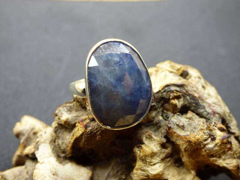 Saphir - Ring 925 Silber Größe 18 | 57 Edelstein Heilstein Edel Energie Kraft Schmuck Hochwertig Blau Verlobung Geschenk Frau Geburtstag von ArtOfNatureBerlin