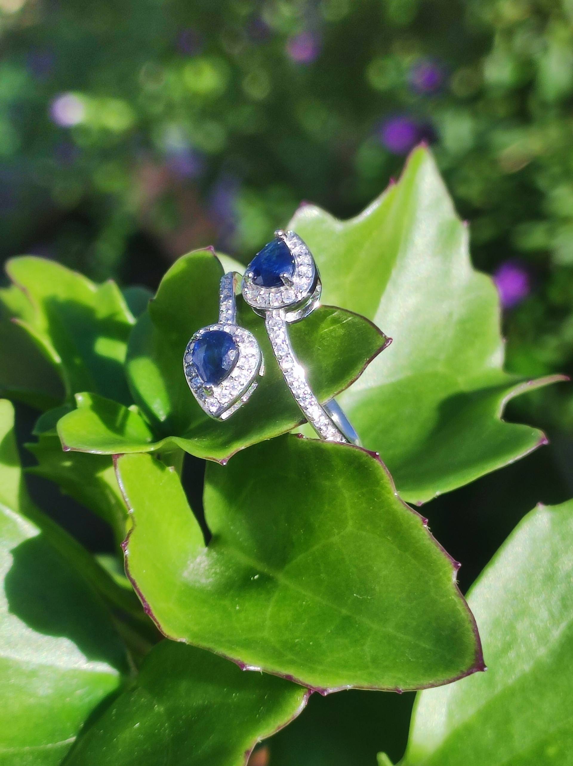 Saphir - Ring 925 Silber Größe Verstellbar Edelstein Heilstein Edel Energie Kraft Schmuck Hochwertig Blau Verlobung Geschenk Frau Geburtstag Saphir - Ring 925 Silber Größe Verstellbar Edelstein Heilstein Edel Energie Kraft Schmuck Hochwertig Blau Verlobung Geschenk Frau Geburtstag von ArtOfNatureBerlin