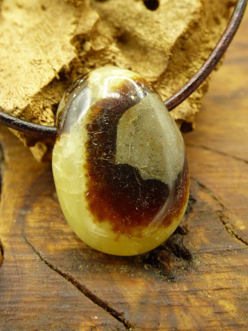 Septarie ~ Edelstein Kette ~Hippie ~Goa ~Boho ~Ethno ~Nature ~Heilstein von ArtOfNatureBerlin