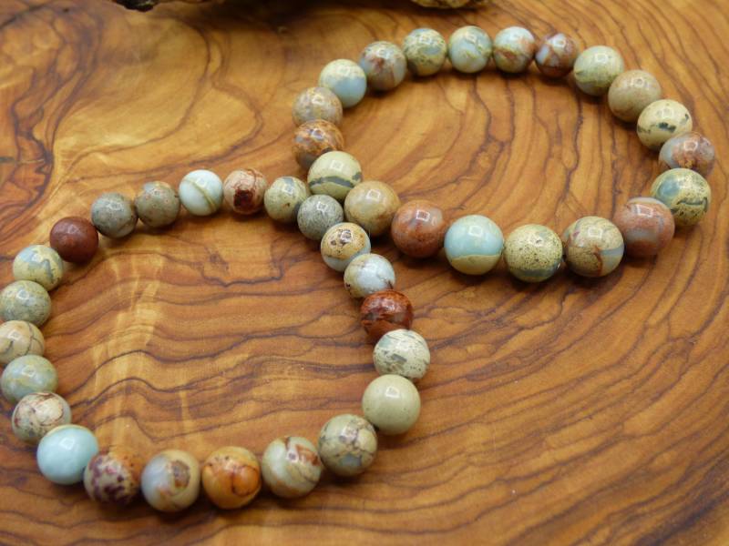 Serpentin ~ Edelstein Armband Stretch Goa Hippie ~Boho ~Ethno ~Indie ~Nature ~Heilstein Energie Chakra von ArtOfNatureBerlin