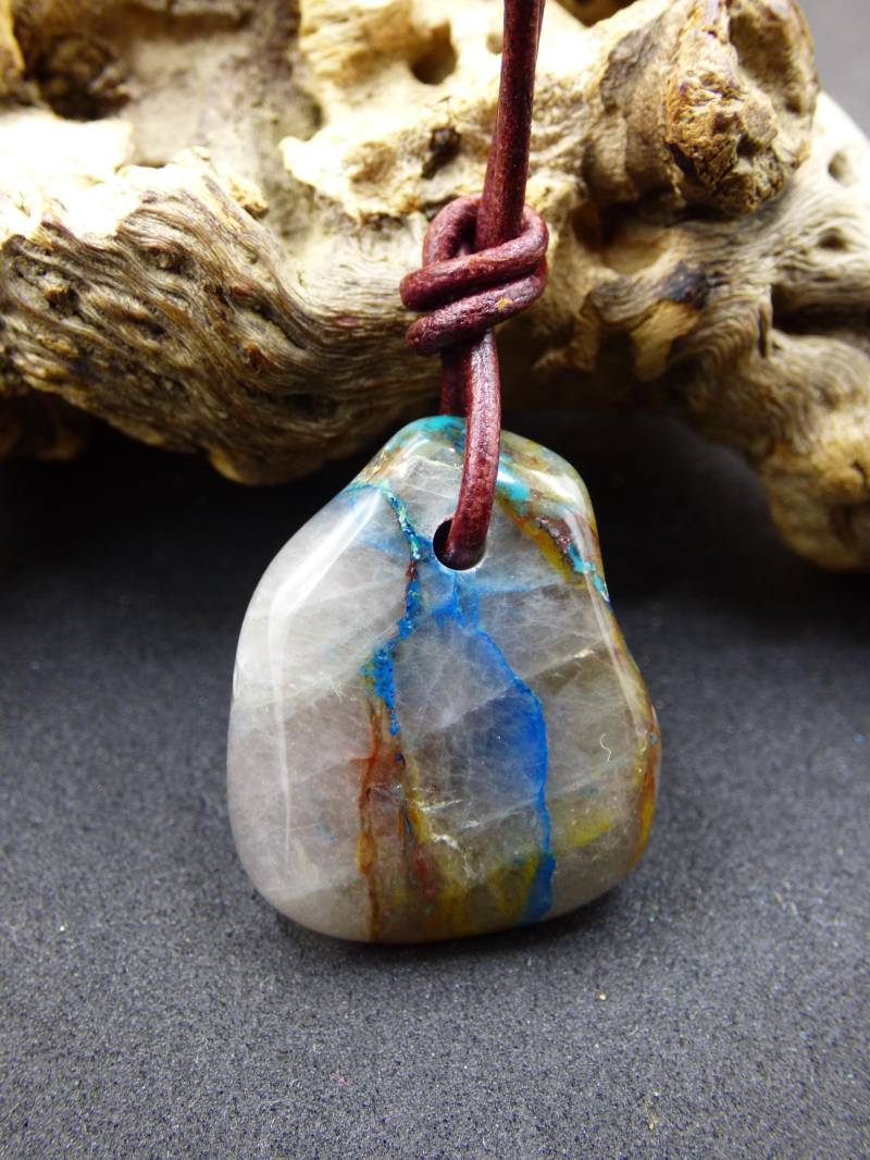 Shattuckit - Chrysocoll Edelstein Kette Heilstein Schutz Energie Geschenk Mann Frau Glück Goa Boho Tibet Ethno Natur Rarität Er Sie Vater Shattuckit - Chrysocoll Edelstein Kette Heilstein Schutz Energie Geschenk Mann Frau Glück Goa Boho Tibet Ethno Natur Rarität Er Sie Vater von ArtOfNatureBerlin