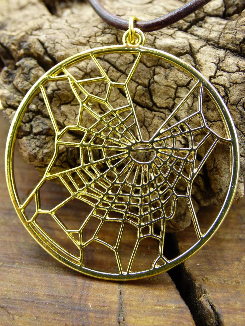 Spinnennetz ~ Goldene Kette~ ~Hippie ~Goa ~Boho ~Tibet ~Ethno ~Nature von ArtOfNatureBerlin
