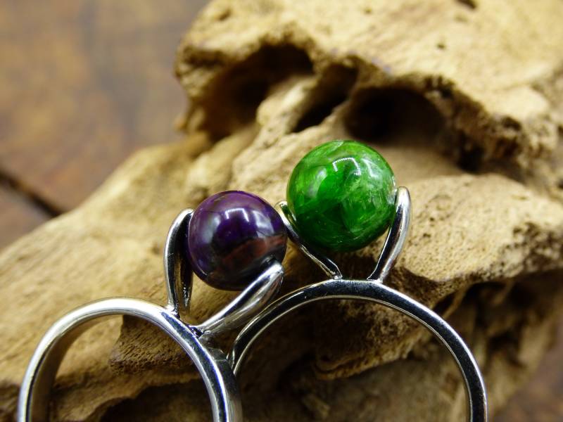 Sugilith Sugilite Oder Diopsid ~ 304 Edelstahl Edelstein Ring Lila Heilstein Frau Geschenk Sie Muttertag Oma Weihnachten Kristall Natur von ArtOfNatureBerlin