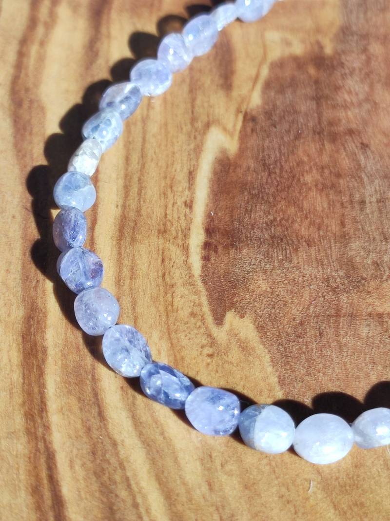 Tansanit - Edelstein Kette 925 Sterling Silber Edler Frau Mann Schmuck Filigran Hochzeitstag Geburtstag Geschenk Heilstein Rarität Blau von ArtOfNatureBerlin