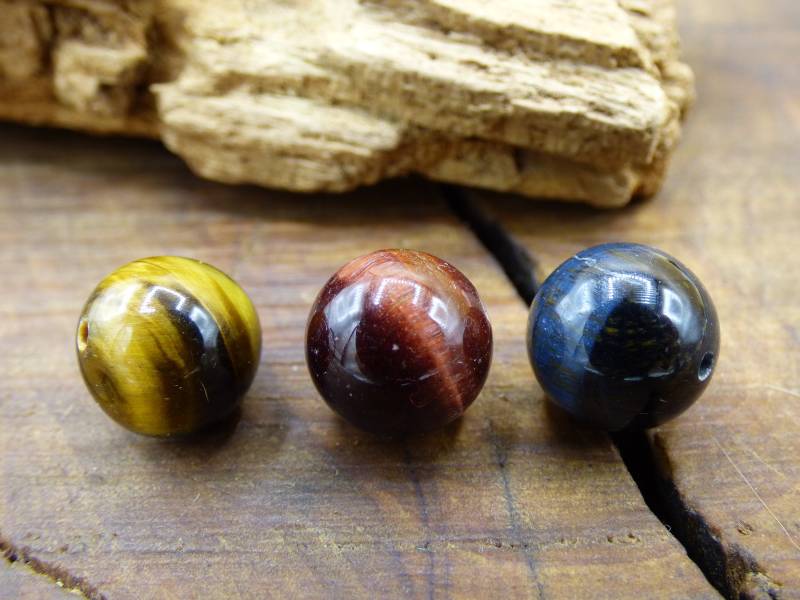 Tigeraugen Perlenkette Edelstein Kette Natur Heilstein Mann Frau Glück Schutz Hippie Goa Boho Tibet Ethno Rarität Geschenk Er Sie von ArtOfNatureBerlin