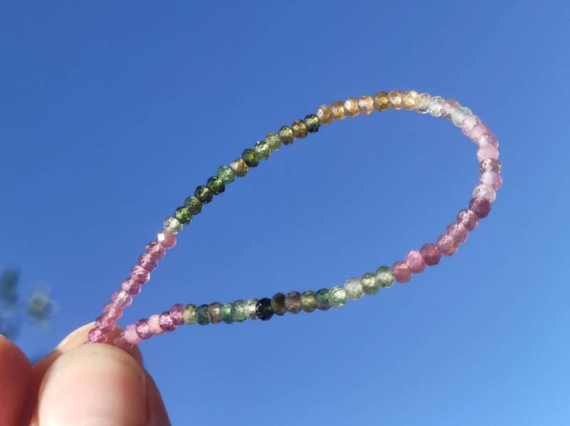 Turmalin Bunt Aaa - Edelstein Armband 3mm Perlen Heilstein Energie Natur Echt Rarität Unikat Selten Schmuck Frau Mann Er Sie Mutter Geschenk von ArtOfNatureBerlin