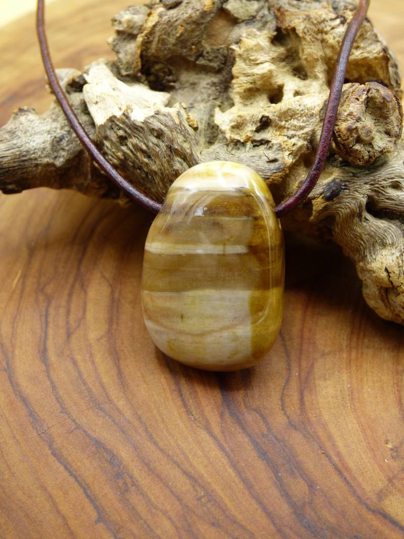 Versteinertes Holz ~ Edelstein Kette ~Hippie ~Goa ~Boho ~Ethno ~Nature ~Heilstein von ArtOfNatureBerlin