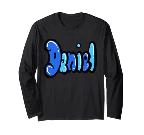 Daniel Jungen und Herren, personalisierbar, individueller Name Langarmshirt von ArtOnMyTee Personalized Custom Name Daniel