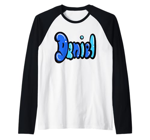 Daniel Jungen und Herren, personalisierbar, individueller Name Raglan von ArtOnMyTee Personalized Custom Name Daniel
