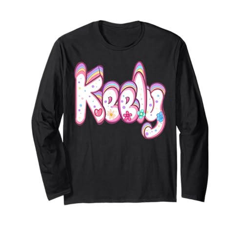Keely Mädchen und Damen, personalisierbar, personalisierbar Langarmshirt Keely Mädchen und Damen, personalisierbar, personalisierbar Langarmshirt von ArtOnMyTee Personalized Custom Name Keely