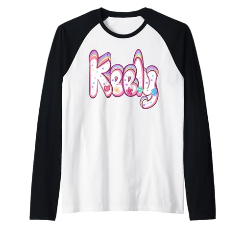 Keely Mädchen und Damen, personalisierbar, personalisierbar Raglan Keely Mädchen und Damen, personalisierbar, personalisierbar Raglan von ArtOnMyTee Personalized Custom Name Keely