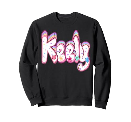 Keely Mädchen und Damen, personalisierbar, personalisierbar Sweatshirt von ArtOnMyTee Personalized Custom Name Keely
