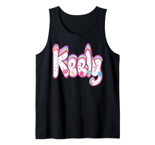 Keely Mädchen und Damen, personalisierbar, personalisierbar Tank Top von ArtOnMyTee Personalized Custom Name Keely