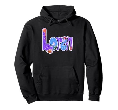 Loren Mädchen und Damen Personalisierter Name Loren Pullover Hoodie Loren Mädchen und Damen Personalisierter Name Loren Pullover Hoodie von ArtOnMyTee Personalized Custom Name Loren