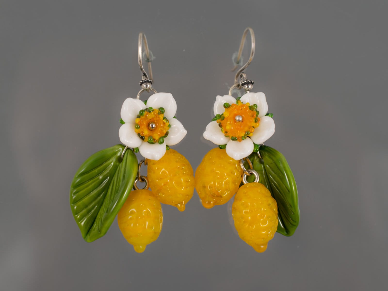 Zitrone Ohrringe Obst Gelb Sommer Baumeln Blume Frauen Lustig Schmuck Glasobst Handgemachte Lampwork Zitrone Ohrringe Obst Gelb Sommer Baumeln Blume Frauen Lustig Schmuck Glasobst Handgemachte Lampwork von ArtPalladisGlass
