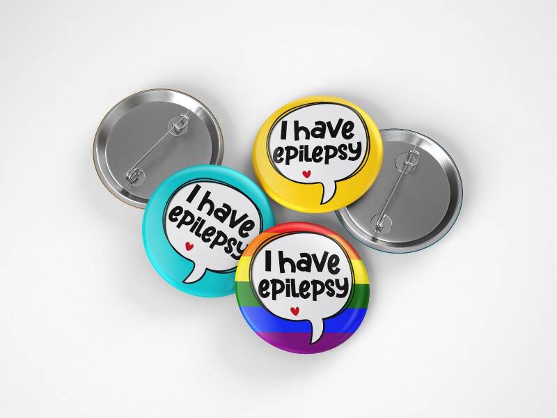 Ich Habe Epilepsie Pin Button Badge, 32 Mm Oder 44 Mm, Anzeichen Von Epilepsie, Neurodiversent Disability Awareness, Krampfanfälle von SussexPins