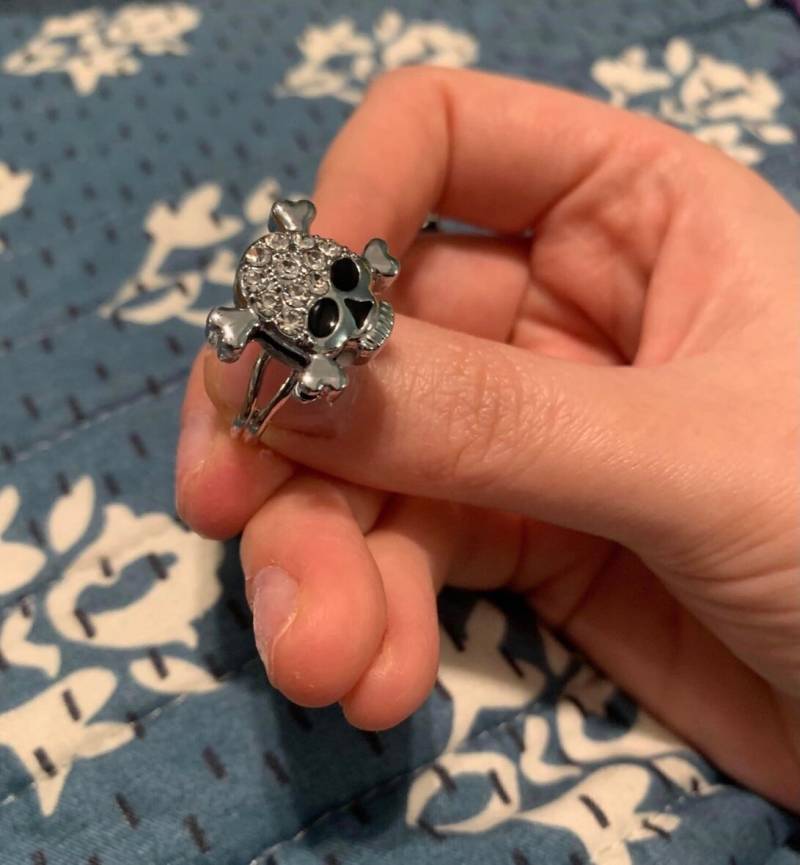 strass Schädel Verstellbarer Ring strass Schädel Verstellbarer Ring von ArtQueenCreations93