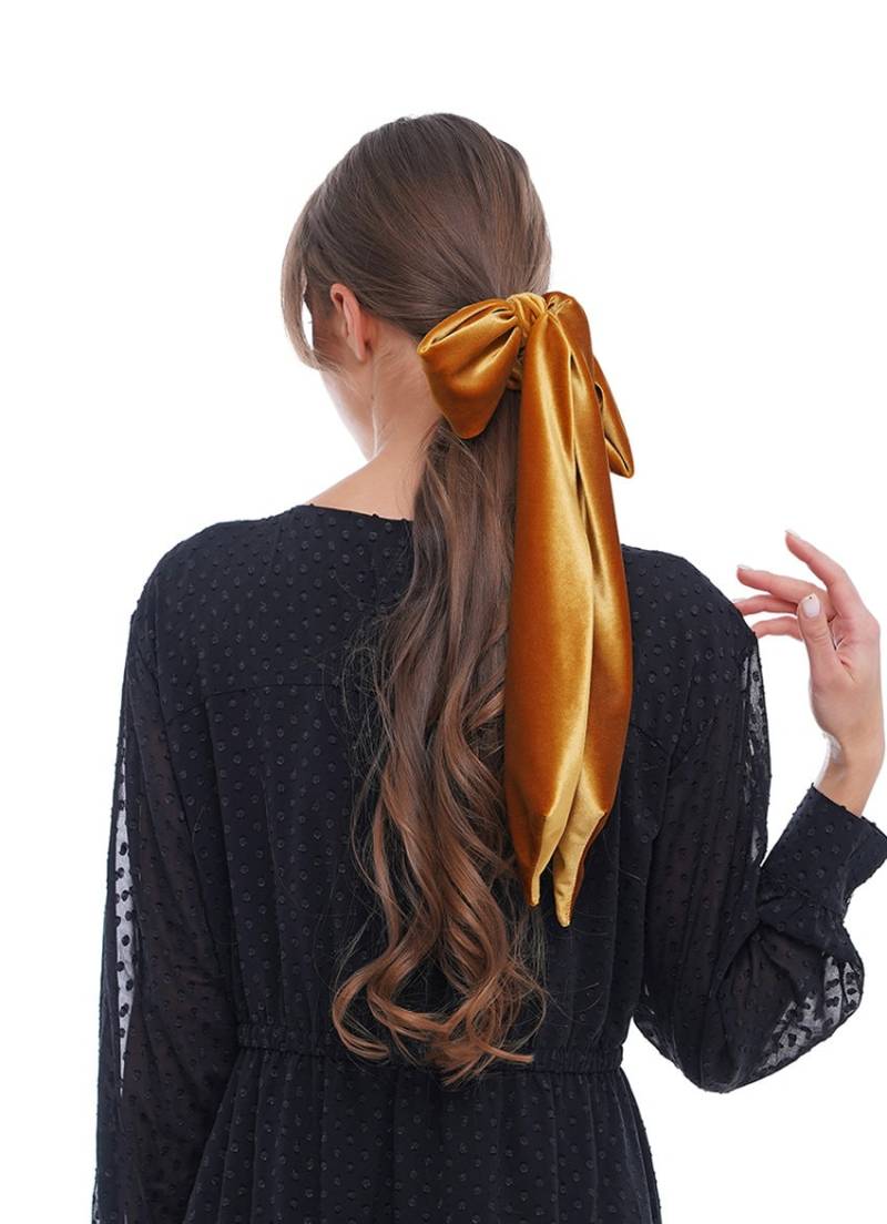 Samtstreifen Lange Schleife - Damen Haargummi -Samtschleife- -Lange Schleifen -Luxus Samtschleifen -Samt Oder Haarspange von ArtSanaGallery