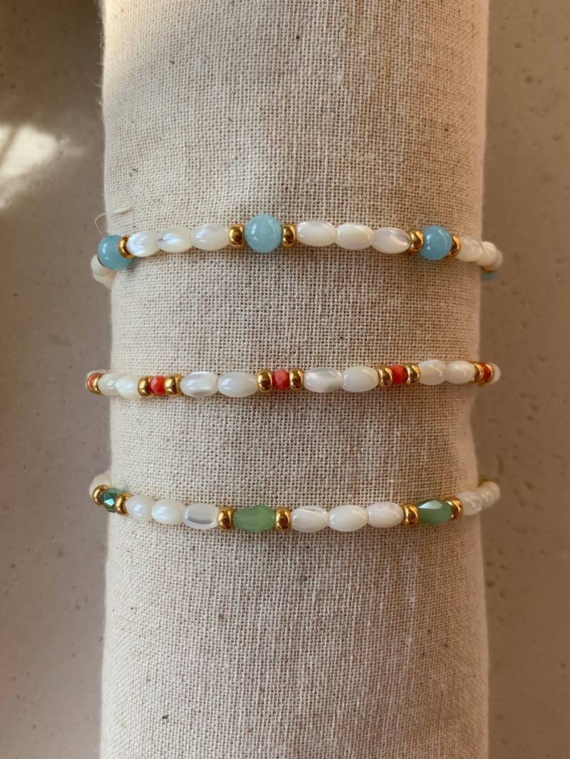 Armbänder Freundschaftsarmband Perlmuttperlenkette Geschenk Zum Geburtstag, Muttertag von ArtShopJewellery