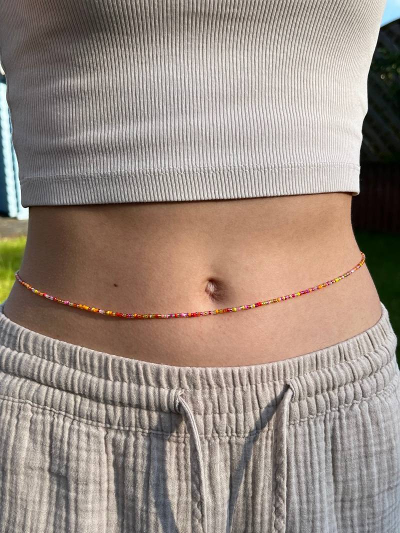 Sol - Perlenbauchkette Körperkette Bauchkette Bunt Boho von ArtShopJewellery