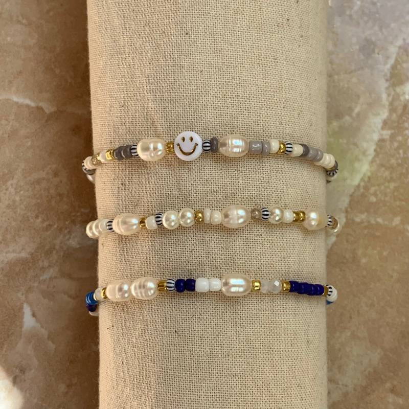 Süßwasserperlen Armband Handgemachte Armbänder Boho Freundschaftsarmband Perlenarmband Bunt von ArtShopJewellery
