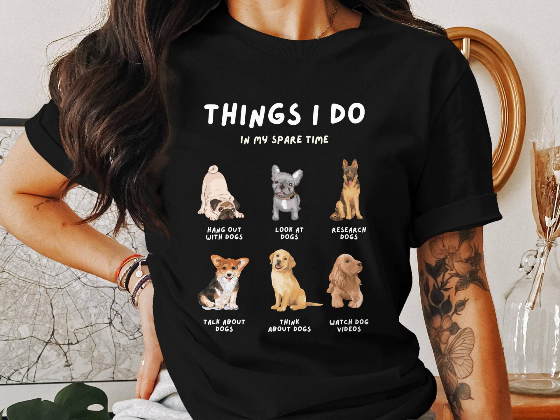 Hundeliebhaber Shirt, Hunde Dinge, Die Ich Hund Tue, Tierliebhaber T-Shirt, Lustiger Geschenk Für Hundeliebhaber Shirt, Hunde Dinge, Die Ich Hund Tue, Tierliebhaber T-Shirt, Lustiger Geschenk Für von ArtSpriteDE