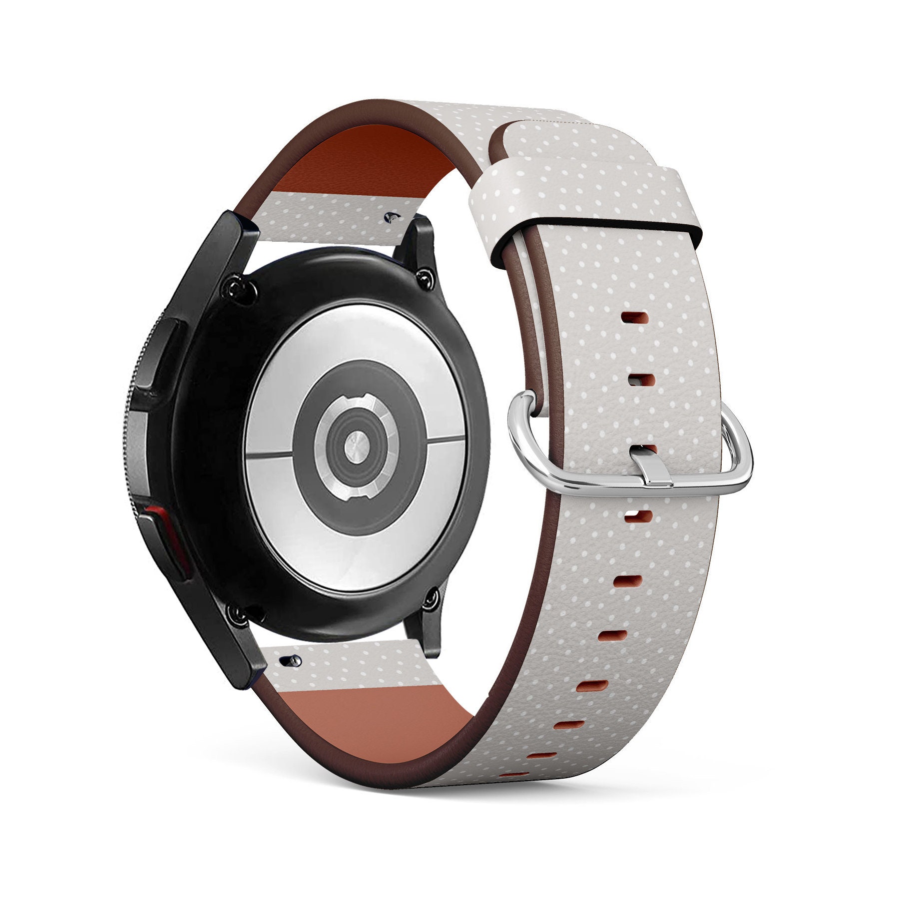 Band Für Samsung Smartwatches, Polka Dot Auf Print, Galaxy Watch/Active Zahnrad, Vegan Leder Armband Band Für Samsung Smartwatches, Polka Dot Auf Print, Galaxy Watch/Active Zahnrad, Vegan Leder Armband von ArtStrapDesigns