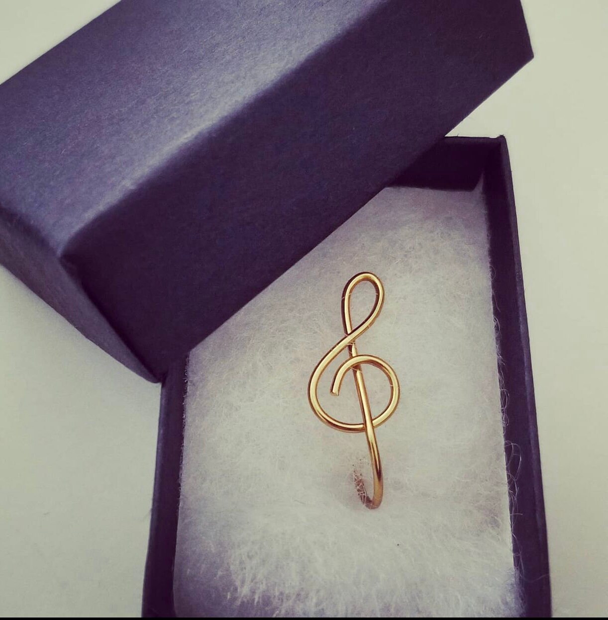 Messing "Melody" Draht Nasenring von ArtStudioByOna