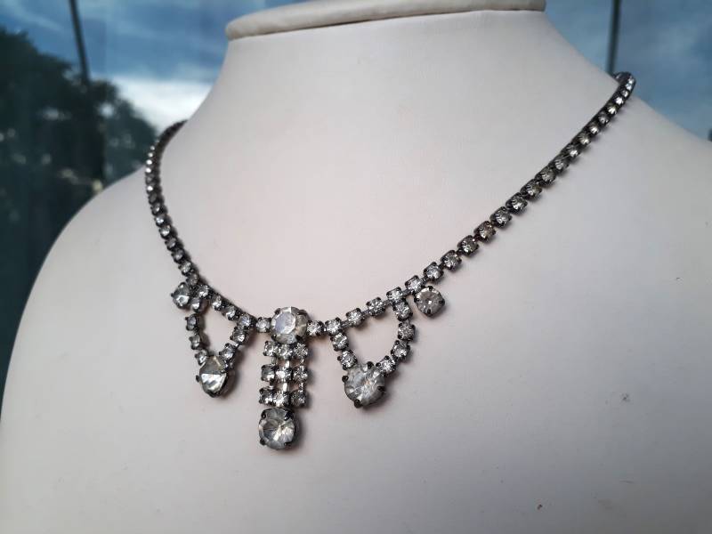 Kristallklare Strasssteine, Hochzeit Halskette Brautschmuck, Für Hochzeit, Zierliche Strass Prinzessin von ArtTetisCollections