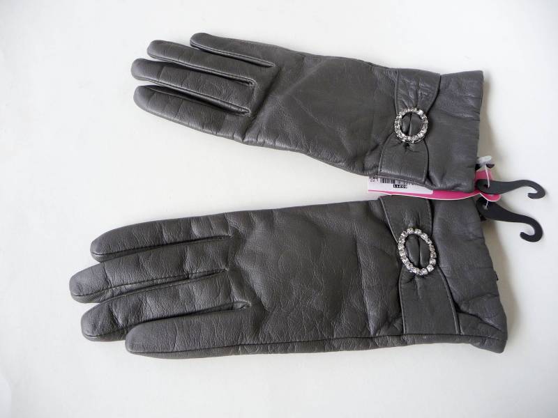 Vintage Graue Lederhandschuhe Für Frauen - Winter Geschenk, Echtleder von ArtTetisCollections