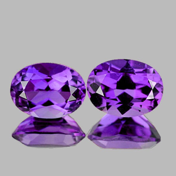 If 3.50Ct | 2 Stück 100% Natürlicher Nicht Erhitzter Amethyst von ArtTown