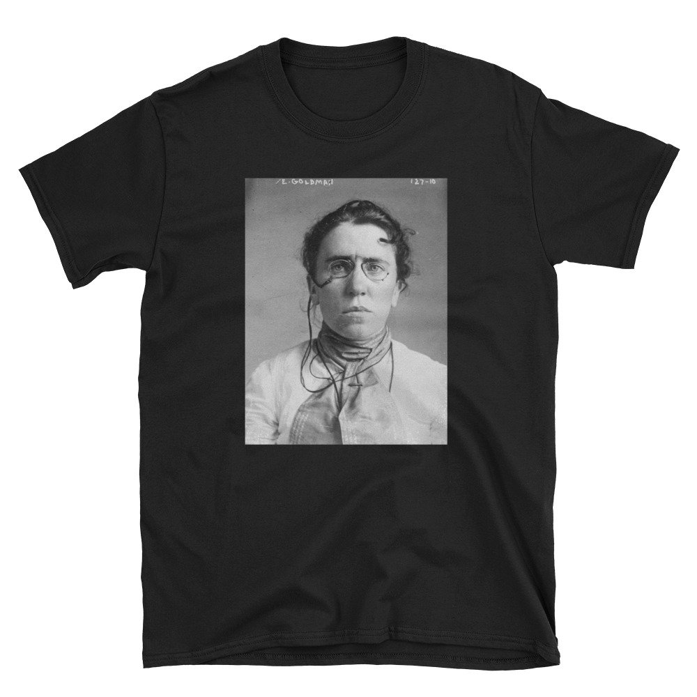 Emma Goldman Kurzärmeliges Unisex-T-Shirt von ArtUnlimitedMarket