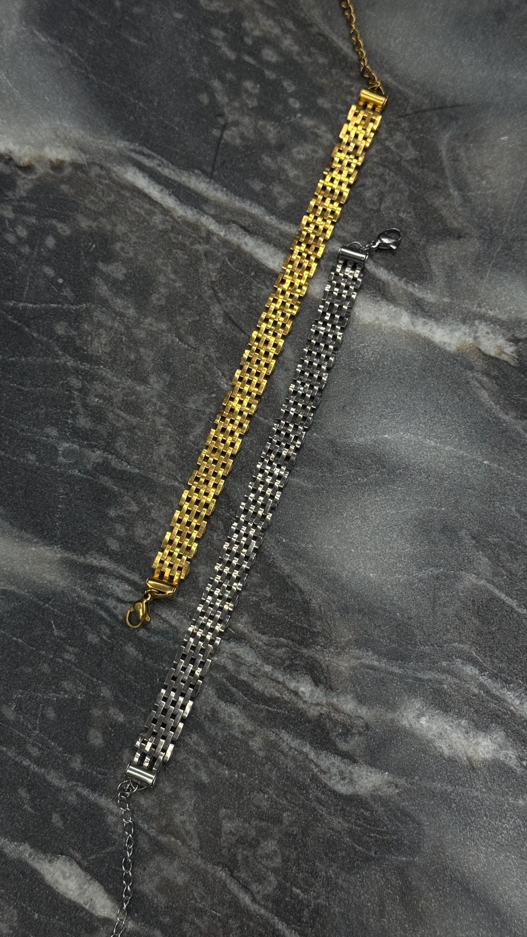 Handgewebtes Perlenarmband Mit Verstellbarem Gold - Oder Stahl-Finish von ArtanaBeads