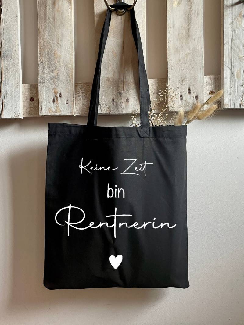 Jutebeutel Bedruckt "Keine Zeit Bin Rentnerin" - Baumwollbeutel Mit Blumen I Stofftasche Stoffbeutel Einkaufstasche von ArtbyjaninaDE