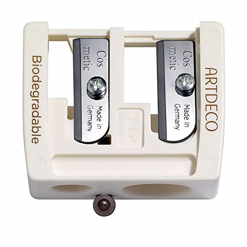 ARTDECO Double Sharpener for wooden pencils, nachhaltiger Make-up-Spitzer für 2 unterschiedliche Größen, beige von Artdeco