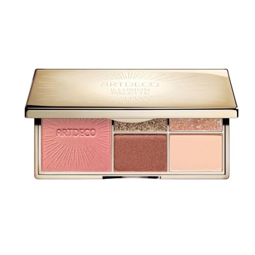 ARTDECO Illusion Palette for cheeks & eyes - Must have Palette aus vier Lidschatten und einem Blusher mit integriertem Spiegel - 1 x 1 Stk von Artdeco